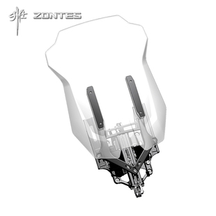 升仕ZT703F拉力款摩托车原厂前挡风玻璃 导流罩 头罩风挡电机配件