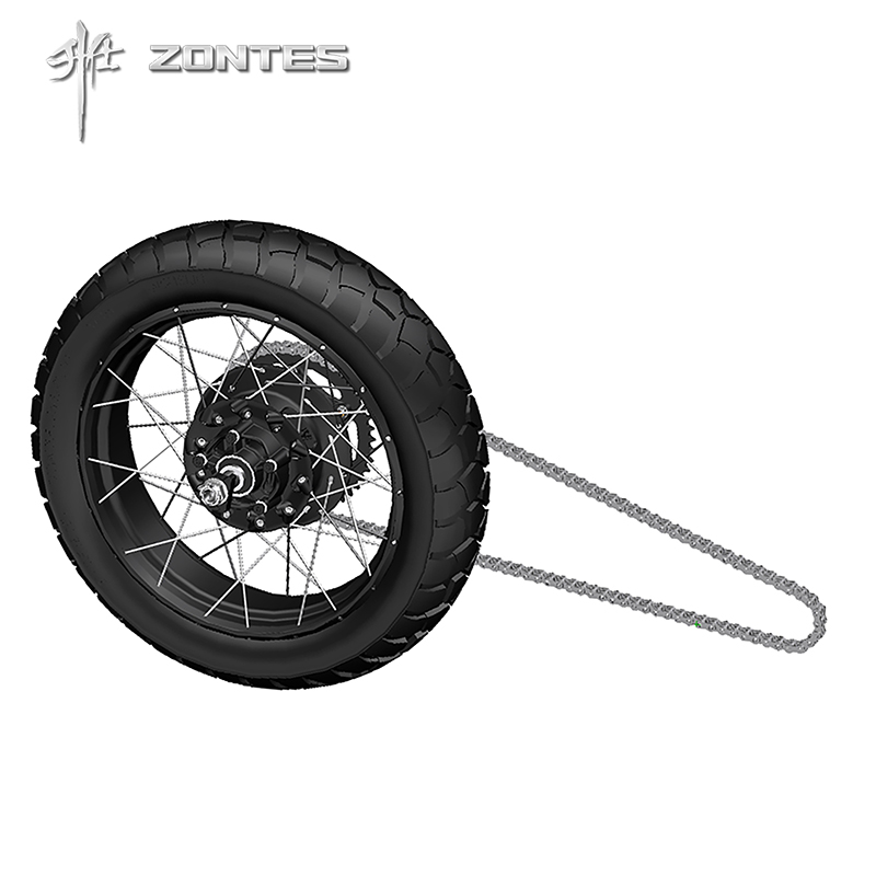 升仕ZT703F越野拉力摩托车原厂配件后轮毂辐条轮子轮胎链轮牙盘轴