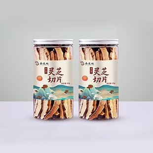 安徽黄山特产整支灵芝切片60g 泡水灵芝茶 盒正品