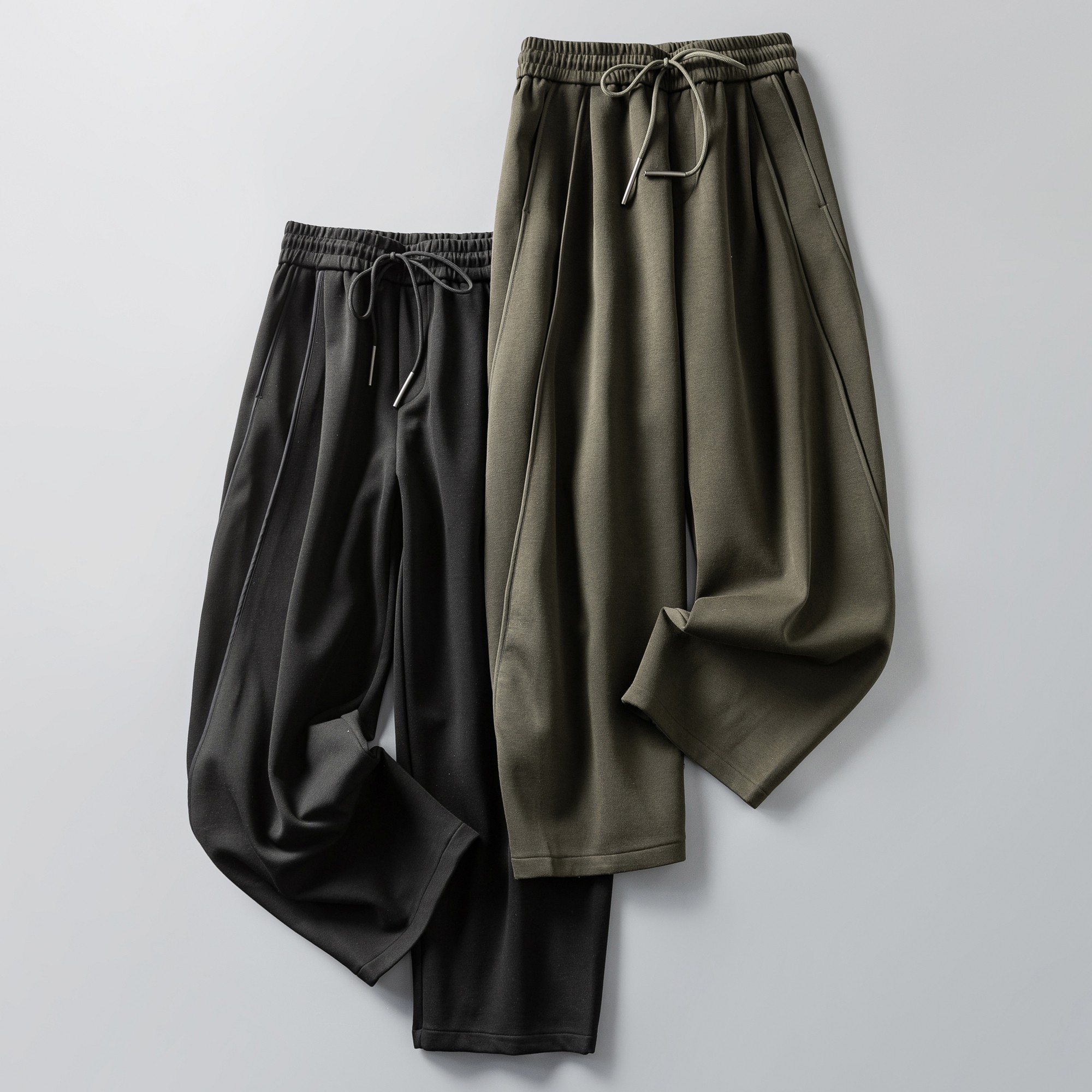 CLEANFIT重磅加厚莫代尔棉混纺针织卫裤男冬季立体包边阔腿休闲裤,男装,卫裤,淘宝优惠券,粉丝福利购,淘宝优惠卷