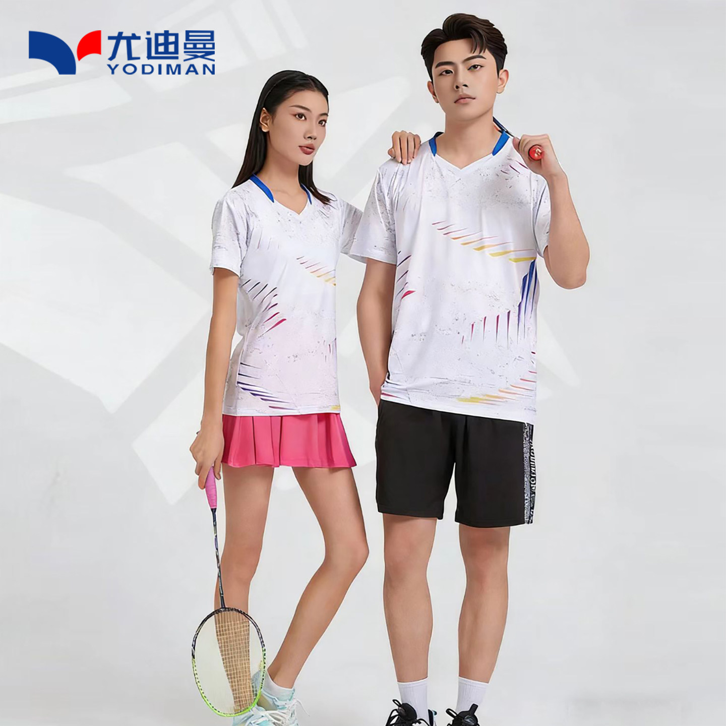 尤迪曼高端2026新款羽毛球服女套装速干男网球比赛训练团队服定制