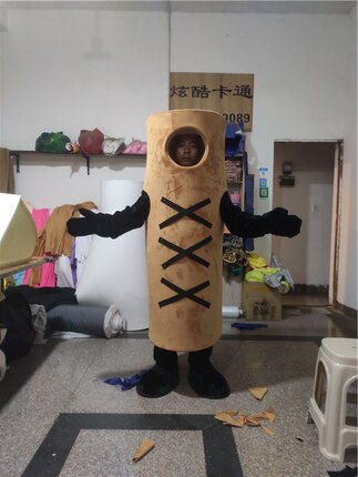 定做卡通人偶服装人穿行走舞台玩偶道具木头模型动漫头套展示装。