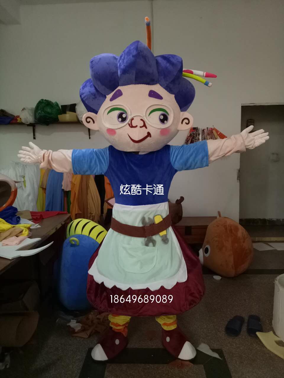人物形象毛绒布偶来图定做卡通形体宣传展示头套品牌道具成人服装