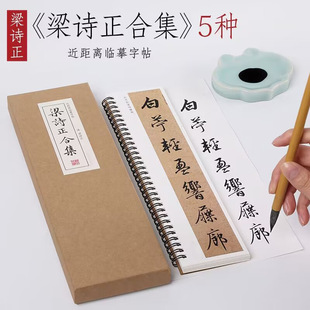 梁诗正行书字帖书法全集上下册练字帖成人行楷书练字活页毛笔临摹