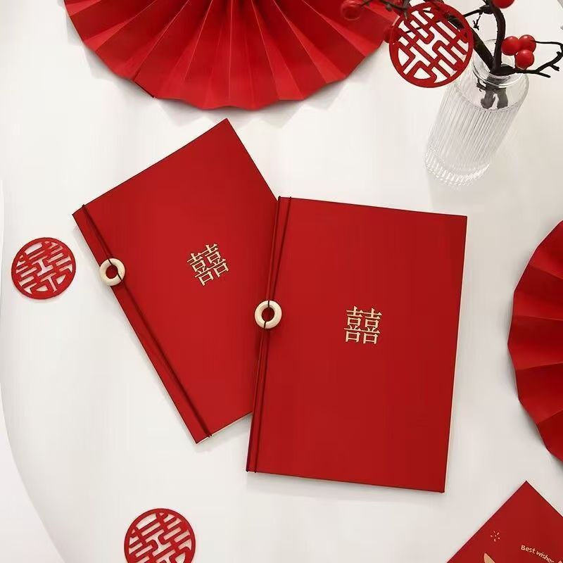 高级仪式感新娘致辞手卡父母发言卡结婚演讲稿婚礼红色致词贺卡