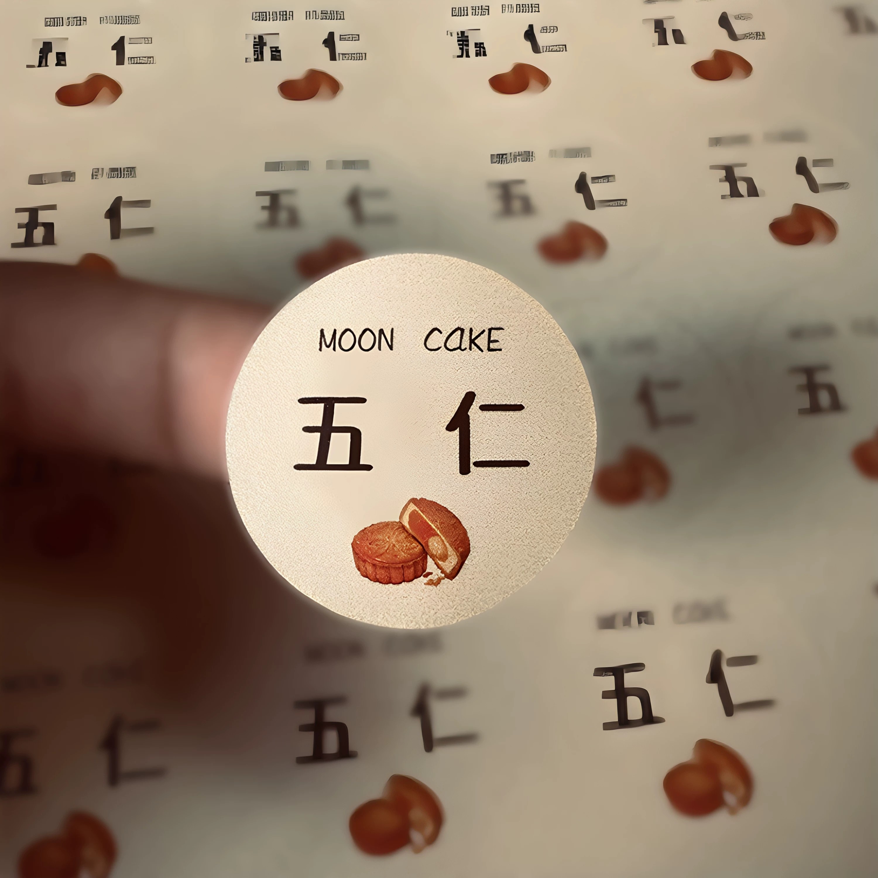 中秋月饼口味标签贴纸五仁雪媚娘凤梨酥莲蓉蛋黄不干胶封口可定制