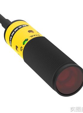 现货BANNER邦纳18毫米塑料圆柱形光电传感器S18-2VPRL-2M 42185议