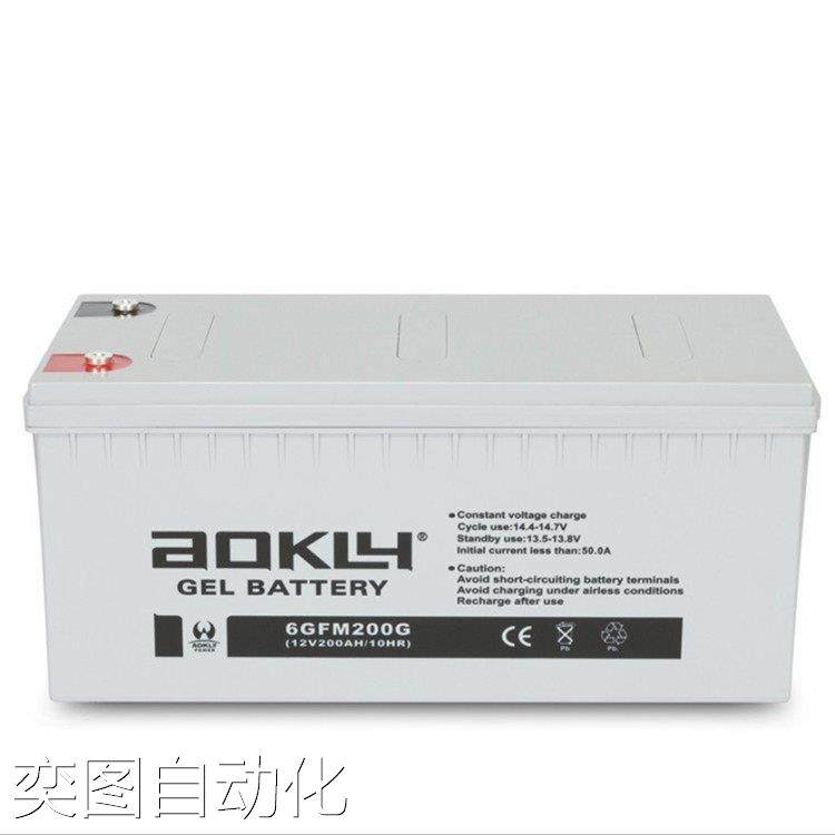 AOKLY奥克莱蓄电池6GFM120 12V120AH铅酸免维护工业UPS电源议价