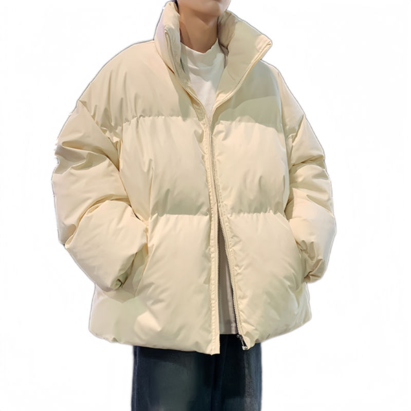 套手指立领休闲纯色棉服外套加厚男装宽松棉衣A106-1-3678-P75，男装棉衣，电商A106-1
