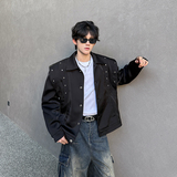 秋季新男装垫肩飞行员长袖夹克短款休闲外套情侣A106-1-8251-p88，男装夹克，电商A106-1