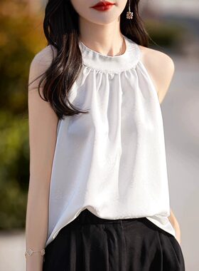 无袖背心女吊带上衣仙女
