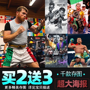 拳王阿瓦雷兹海报 拳击馆搏击UFC格斗励志运动墙贴壁纸装饰画