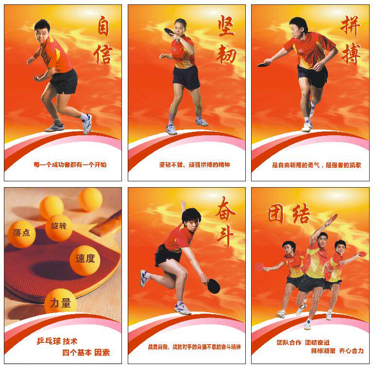 乒乓球室海报定制定做王皓马琳运动员明星大海报定做体育贴纸印刷
