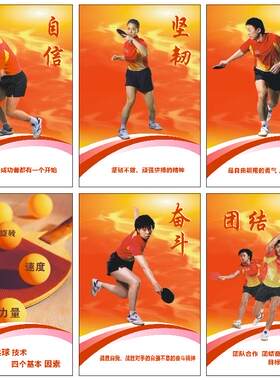 乒乓球室海报定制定做王皓马琳运动员明星大海报定做体育贴纸印刷