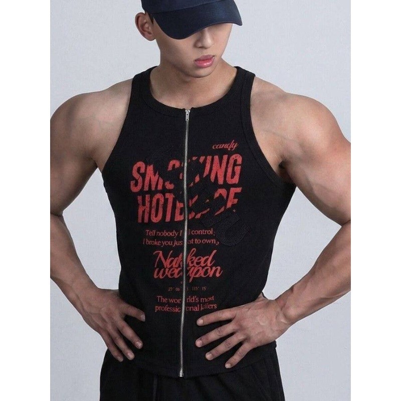 休闲运动马甲男士坎肩背心宽松