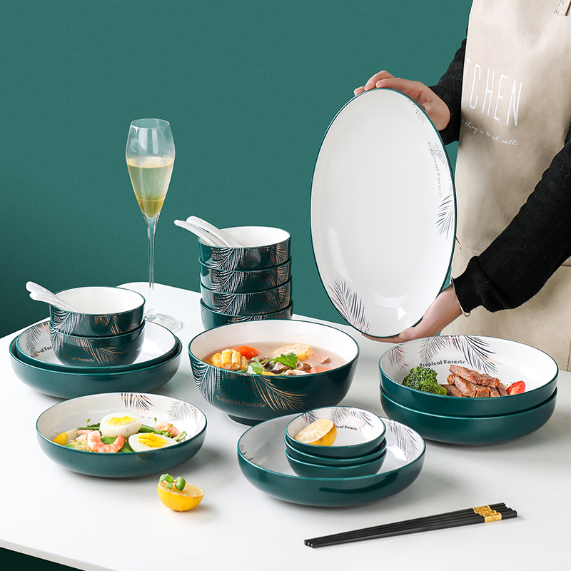 欧美吃饭碗菜盘高级感陶瓷餐具