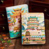 滕王阁鹳雀楼黄鹤楼岳阳楼故宫文创小礼品创意伴手礼 记事本礼盒套装 四大名楼精装 手账本带锁笔记本子学生密码