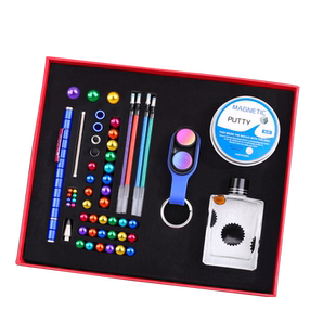 PopPuck磁流体磁铁笔礼盒百变磁力笔学生多功能磁性笔0.5笔芯电容磁环钢珠中性笔黑科技减压神器创意生日礼物