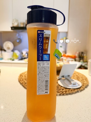 NAKAYA日本进口冷水壶大容量耐高温储水桶饮料桶凉水壶只有1升的