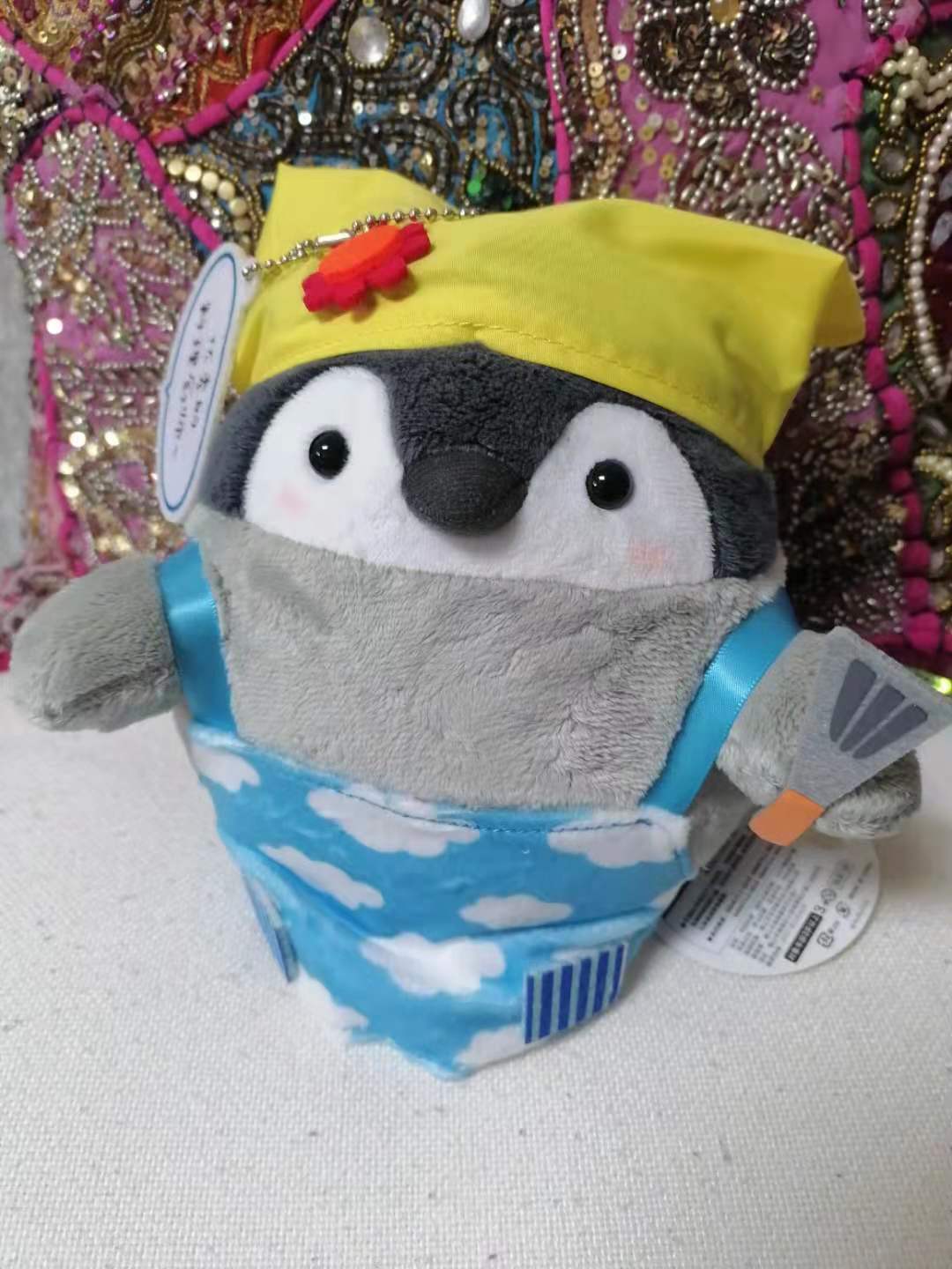 8寸正能量企鹅沙发挂件
