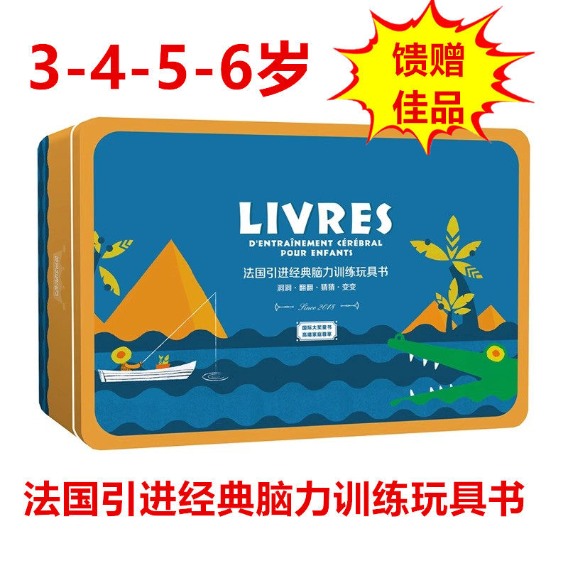【大J小D推荐】法国原版引进经典脑力训练玩具书（套装全5册）绘本 儿童 3-6周岁 智力开发少儿智力开发益智玩具书 江西美术出版社