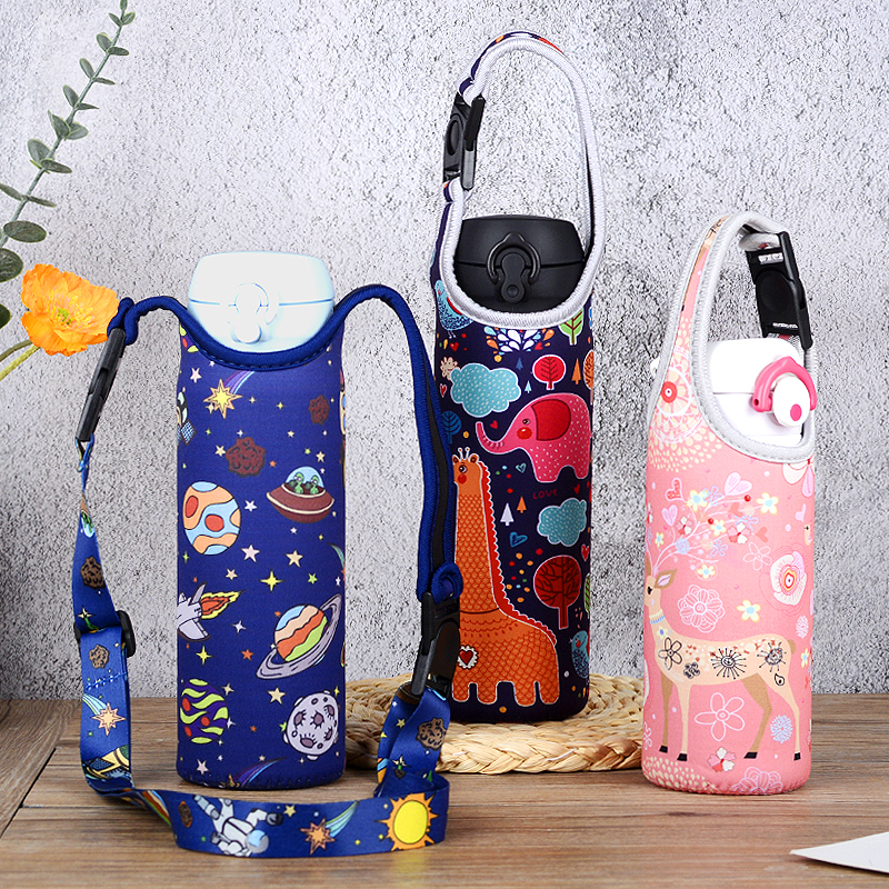 通用保温杯套带背带长绳