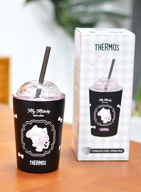 膳魔师新款保温杯带吸管316钢马克咖啡杯牛奶杯高颜值女水杯TCKO