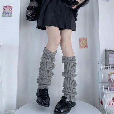 秋冬加厚JK堆袜女y2k毛线