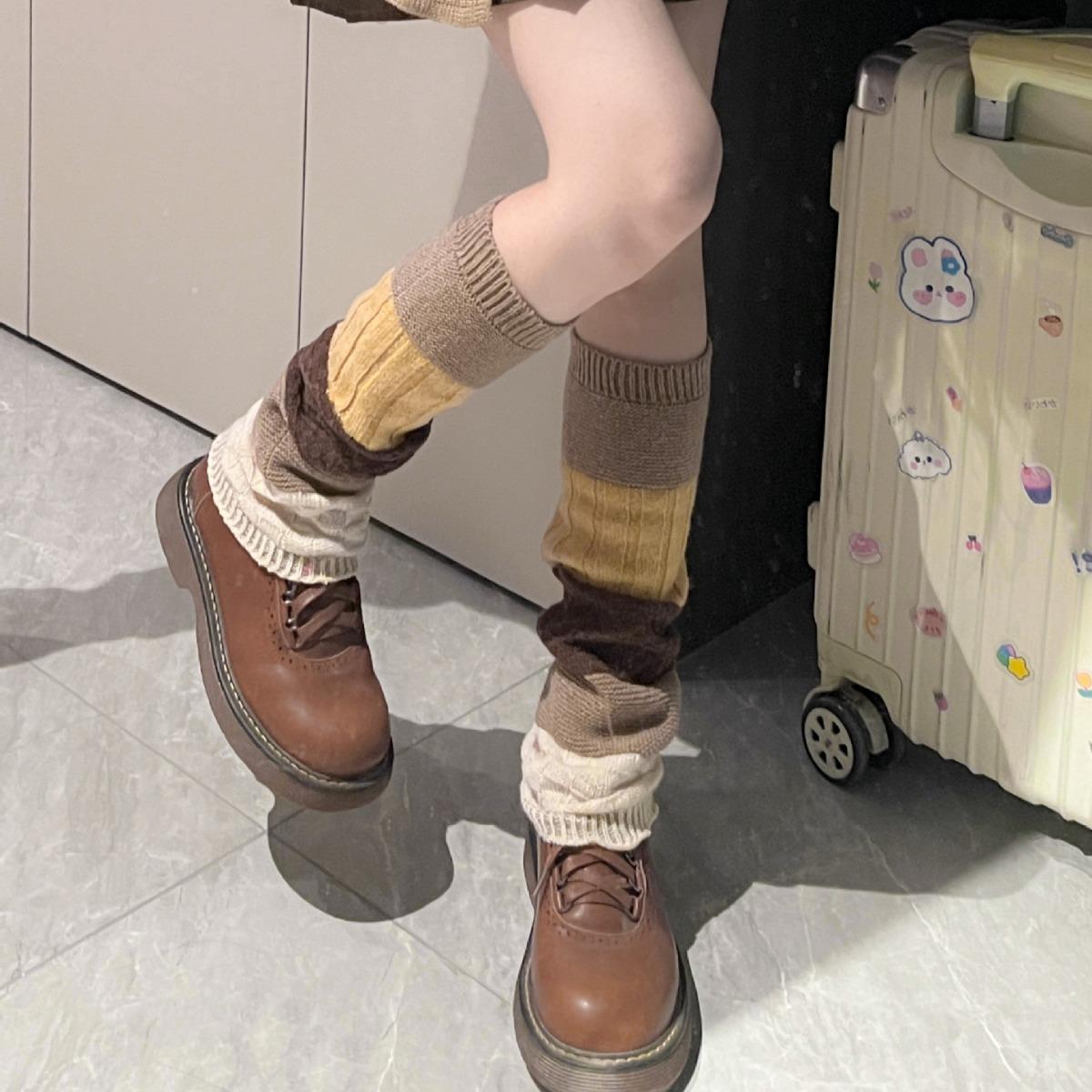 秋冬Jk亚文化辣妹中筒腿套