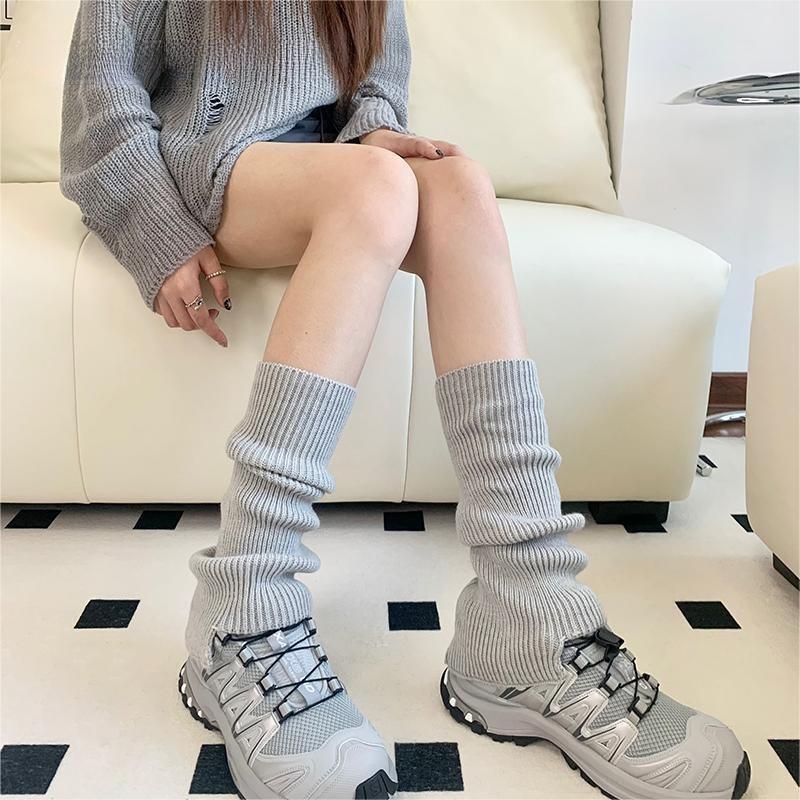 秋冬腿套女韩系慵懒风软糯