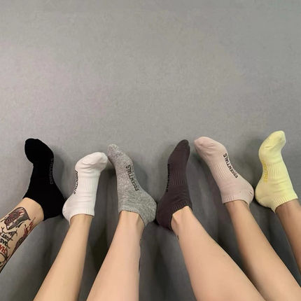 潮牌FOG复线ESS船袜字母纯色短袜欧美潮流男女运动袜纯棉隐形袜子