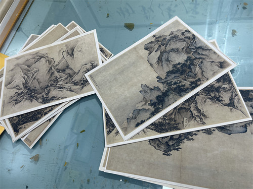 明王履华山图册 二十九幅画册微喷复制山水画临摹学习画稿素材