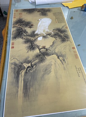 郎世宁-白鹘图字画花鸟画