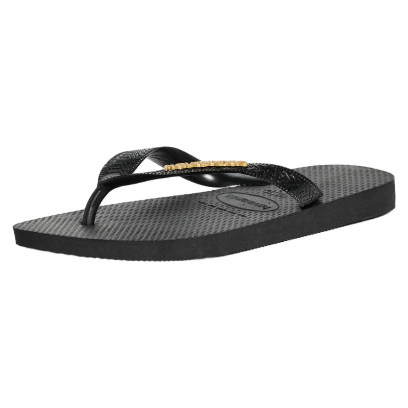 Havaianas哈瓦那人字拖男女同款凉鞋金色字母沙滩拖鞋巴西品牌