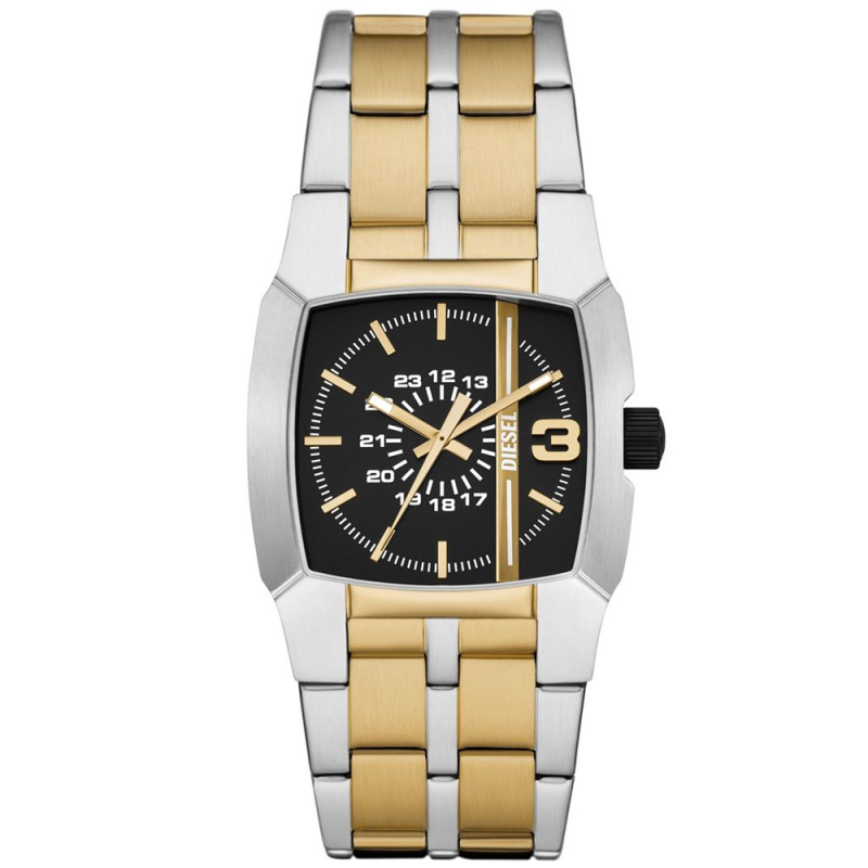 diesel/迪赛男士手表cliffhanger石英机芯双色不锈钢腕表36mm1548