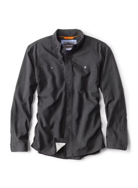 Orvis男外套上衣长袖衬衫秋冬保暖防轻量通勤户外系扣翻领运动