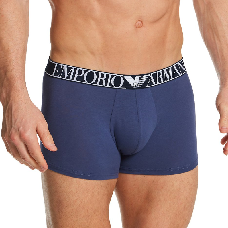EMPORIO ARMANI/阿玛尼男平角内裤四角短裤头亲肤2条正品2475277
