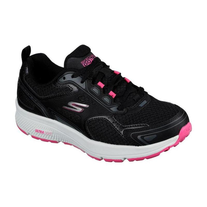 Skechers/斯凯奇女跑步鞋网眼黑色系带低帮运动风正品5007919