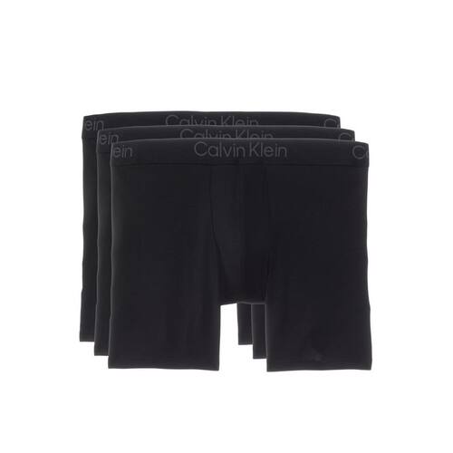 calvin klein男内裤CK四角裤3条柔软莫代尔男内衣吸湿排汗亲肤