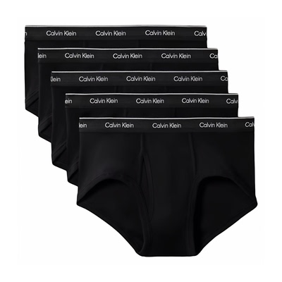 CK男士三角内裤5条装吸汗