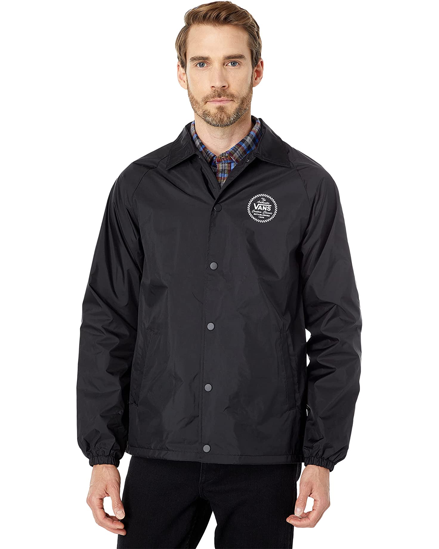 vans外套夹克开衫小翻领街头卫衣