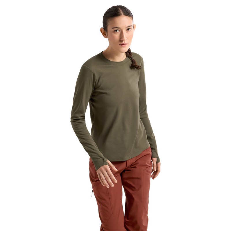 ARC'TERYX/始祖鸟女T恤长袖Taema Thermal Crew打底衫防晒UPF50+