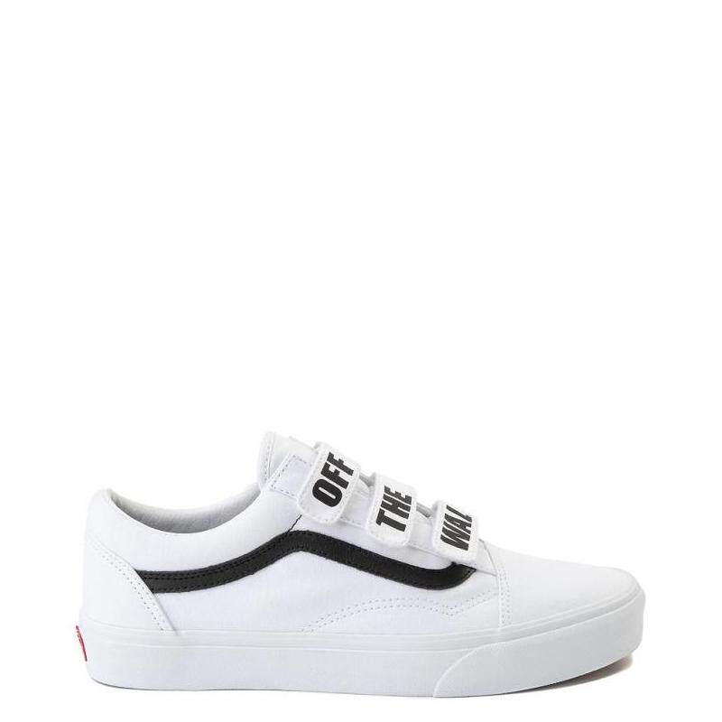 VANS男鞋休闲运动鞋板鞋厚底耐磨防滑魔术贴小白鞋正品497513
