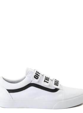 VANS男鞋休闲运动鞋板鞋厚底耐磨防滑魔术贴小白鞋正品497513
