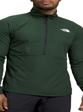 THE NORTH FACE北面男FUTUREFLEECE套头羊毛衫修身运动半拉链立领