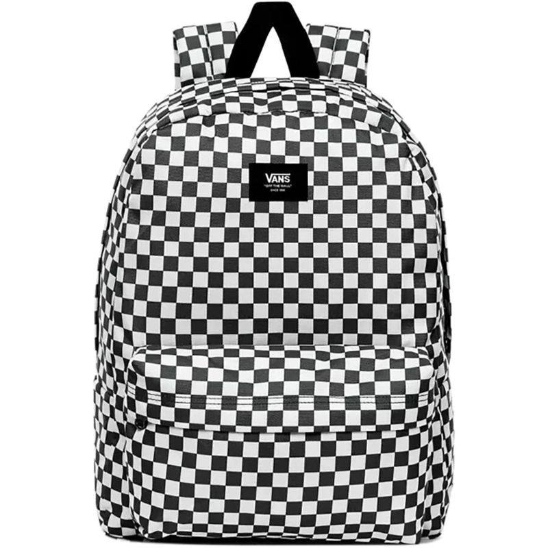 vans双肩包棋盘格logo情侣背包