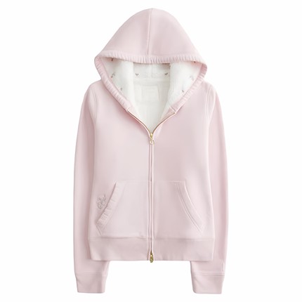 Hollister x Crocs卡骆驰联名卫衣女外套连帽衫羊羔绒秋季限量款