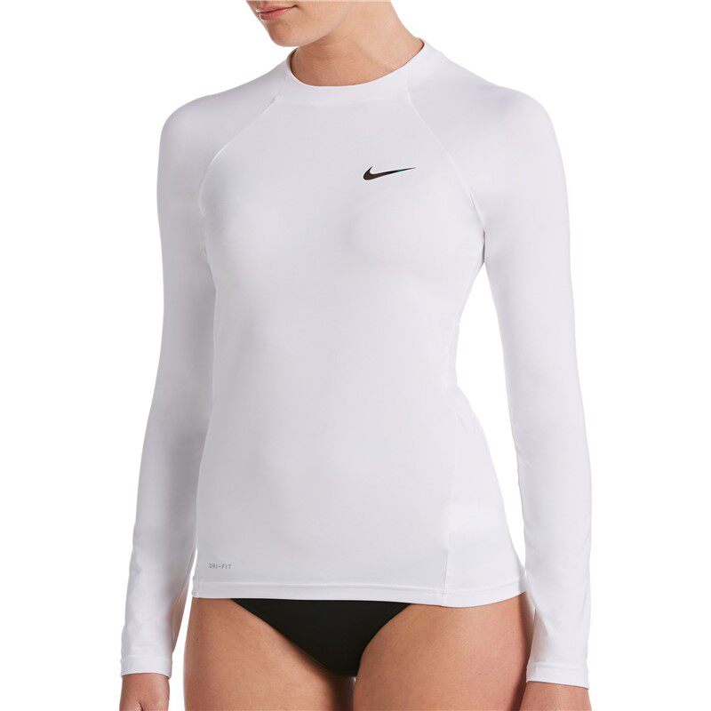 Nike/耐克女子T恤冲浪防晒衣长袖Dri-Fit快干皮肤衣春夏修身海滩