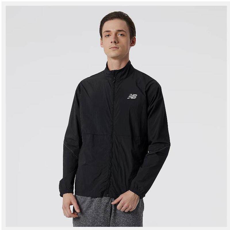 NEW BALANCE NB男款运动外套跑步夹克防水便携正品MJ21264
