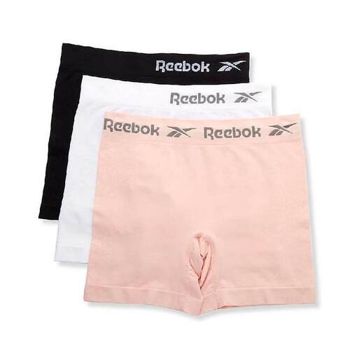 Reebok/锐步女内裤纯色四角裤3条装中腰舒适正品Ree001-203UH72
